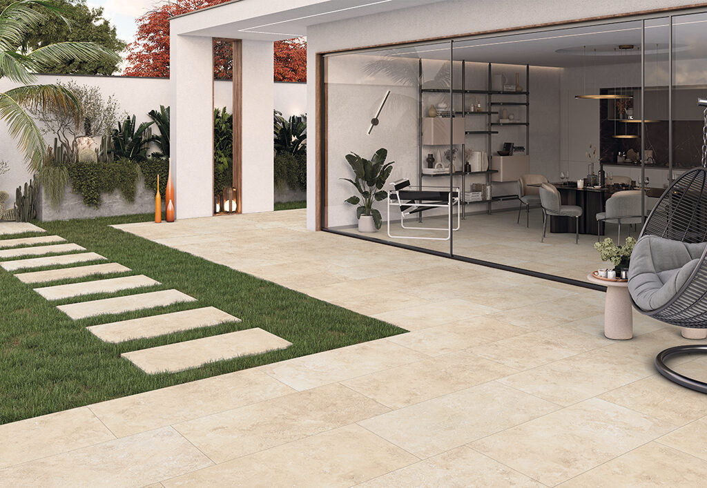 Carrelage aspect travertin 60x60