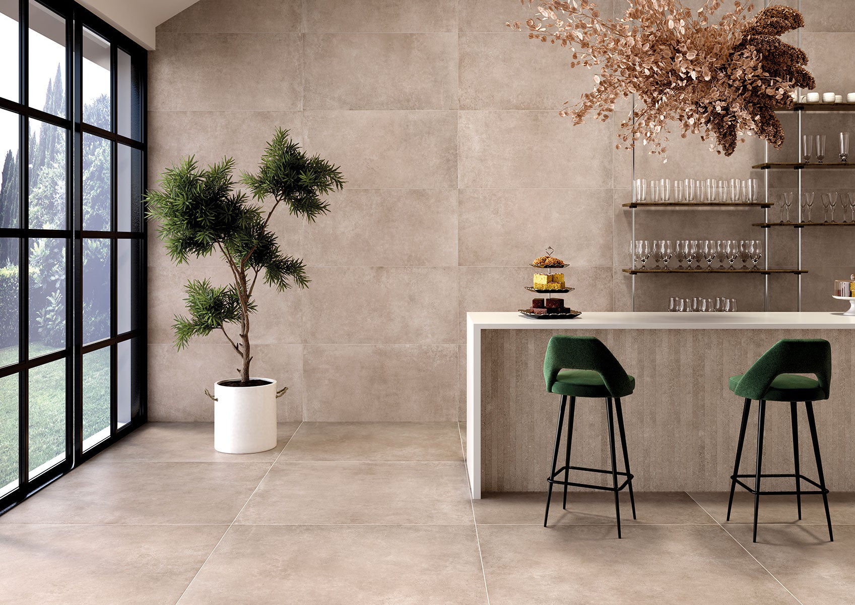 Continental taupe 61x61 cm