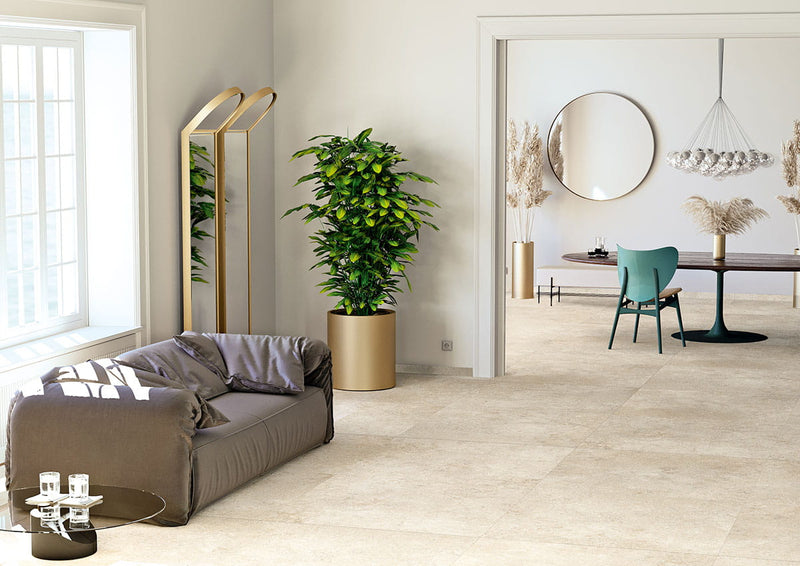 Carrelage grand format au sol : effet d’espace et élégance