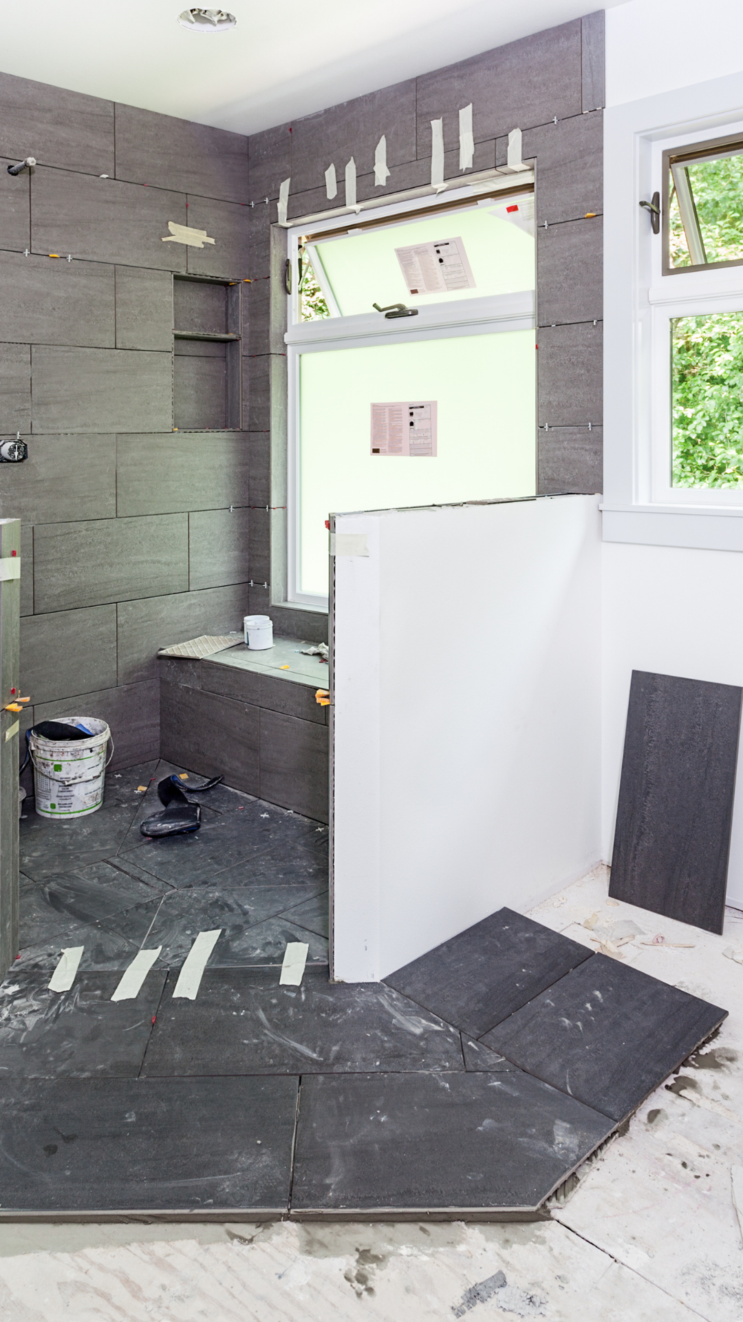 Niche de douche et tablette : détails de pose, pente, joints, profils (zéro infiltration)