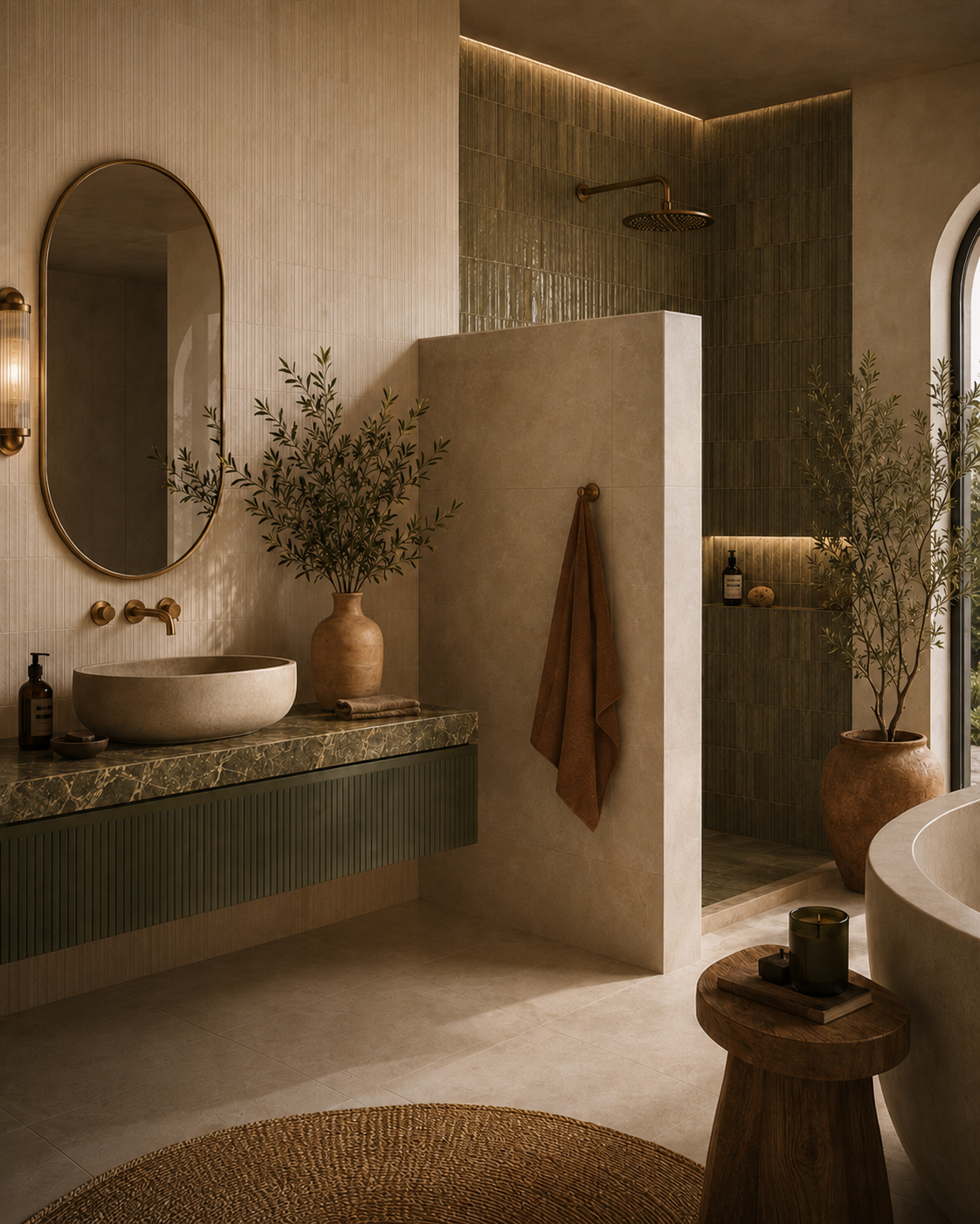 Salle de bain à Pézenas | Carrelage & aménagement | Maison Andrès