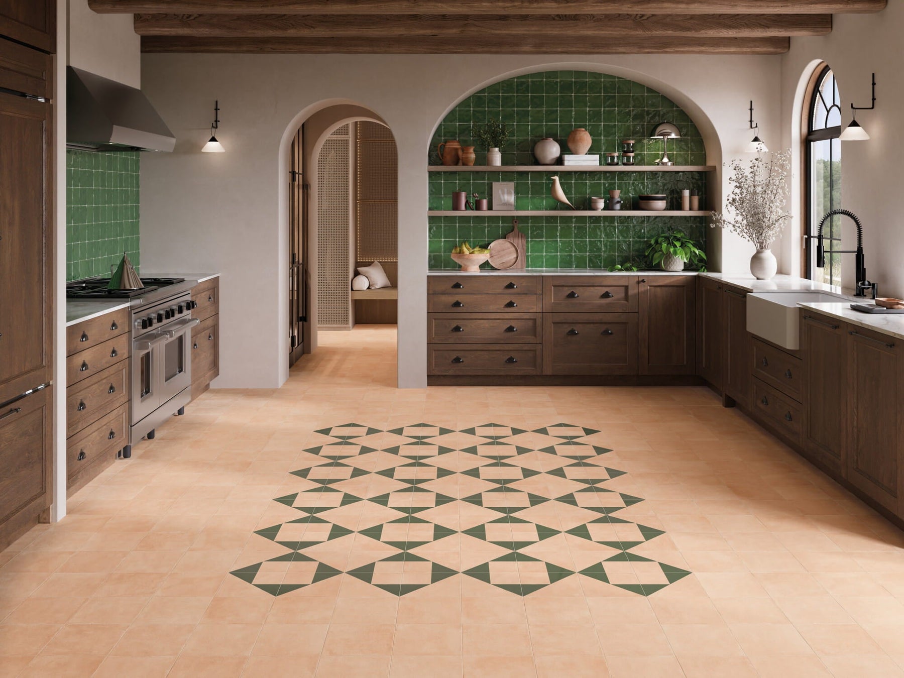 Crédence cuisine couleur : oser le carrelage avec style