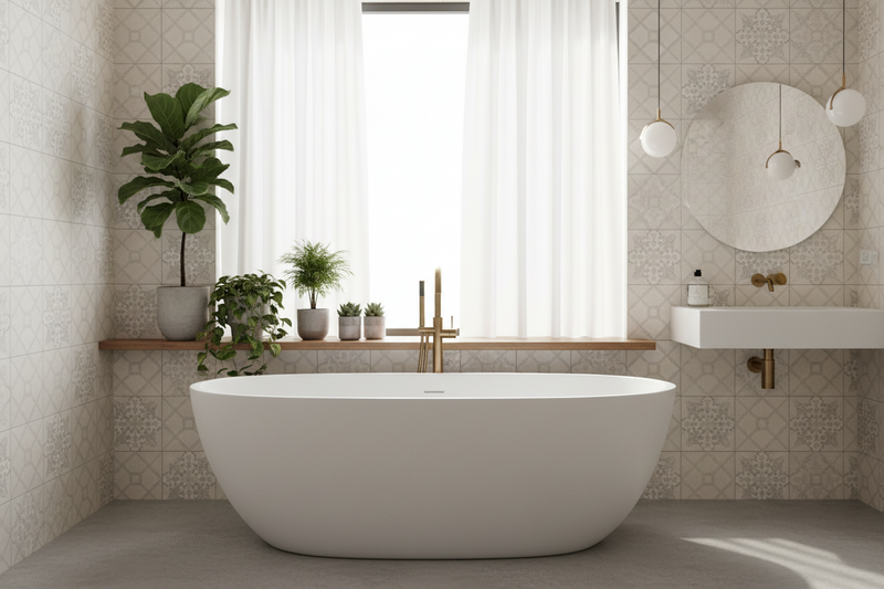Carrelage salle de bains à Pézenas | Maison Andrès