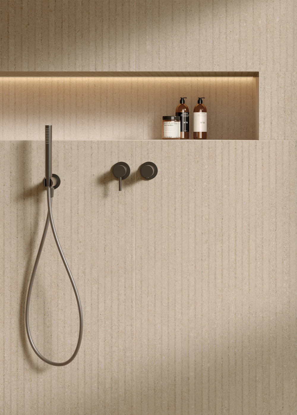 Carrelage décoratif effet pierre Eterea Rigato Sabbia Naturale 61x122,2 cm
