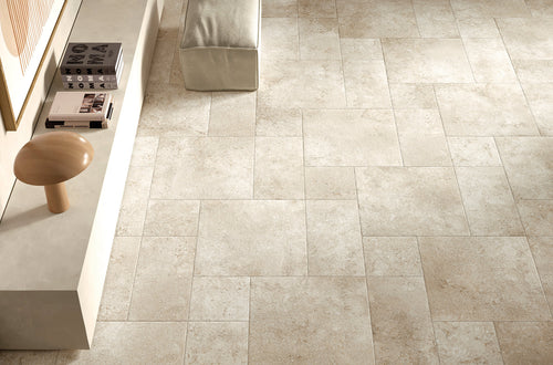 Carrelage effet pierre Opus Romano Colosseo Panna Multiformat