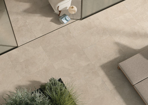 Carrelage effet pierre Eterea Sabbia 61x61 cm