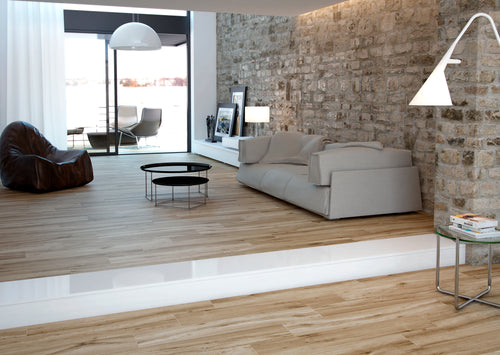 Carrelage effet bois Milena Nuez mat 20x120 cm