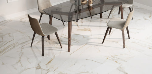 Venato Shell Gold posé dans une ambiance intérieure