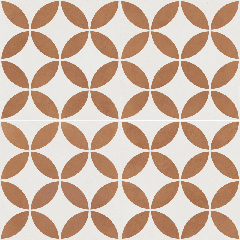 Mayari Clay Petal carrelage décoratif mat 22,3x22,3