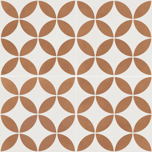 Mayari Clay Petal carrelage décoratif mat 22,3x22,3