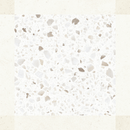 Carrelage décor terrazzo Croma White Décor mat 25x25 cm
