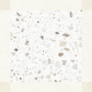 Carrelage décor terrazzo Croma White Décor mat 25x25 cm