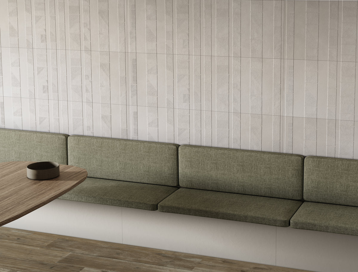 Faïence effet ciment Newclay Zen Grey mat 40x120 cm