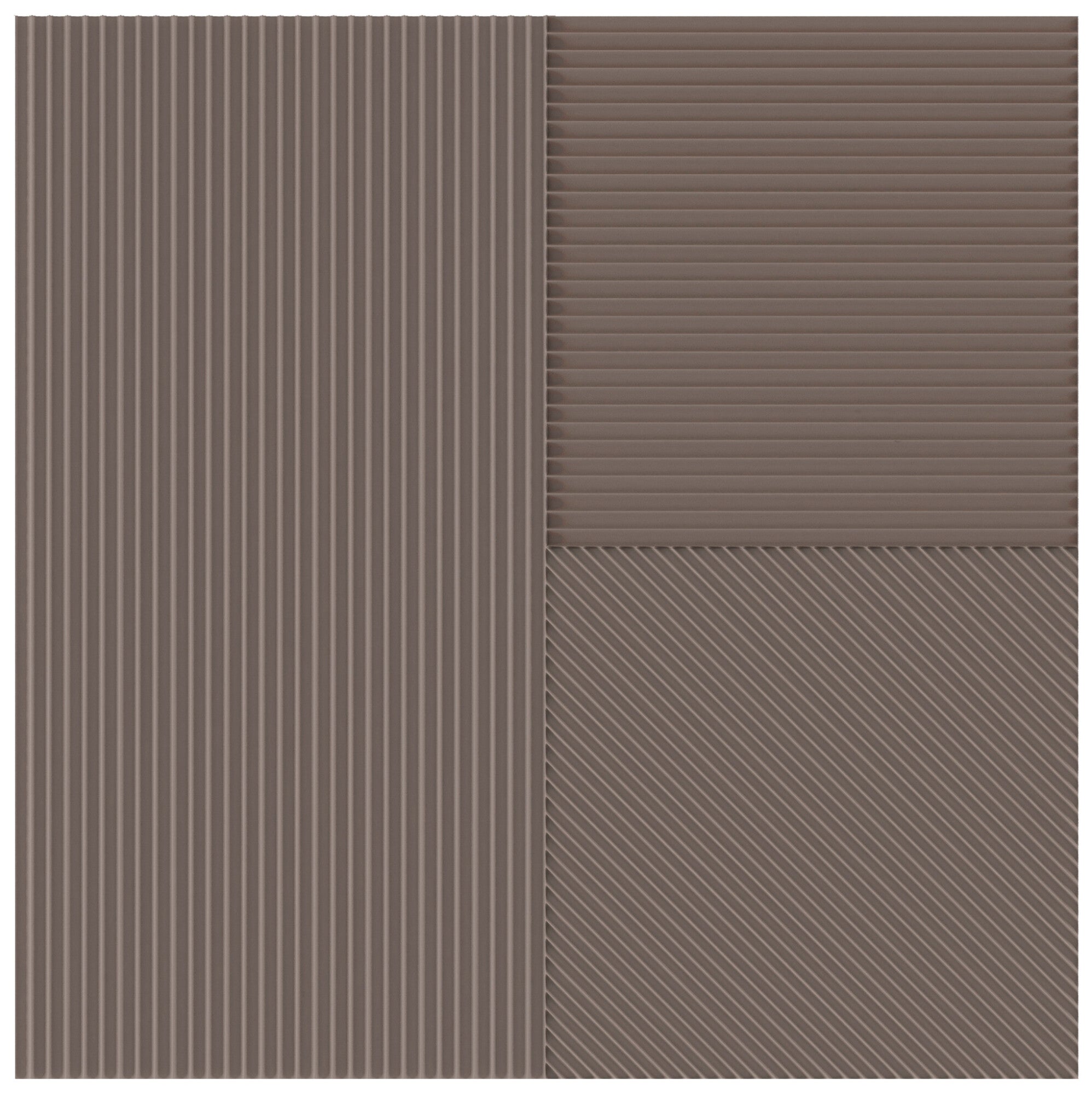 Faïence décorative Lins Brown 20x20 cm