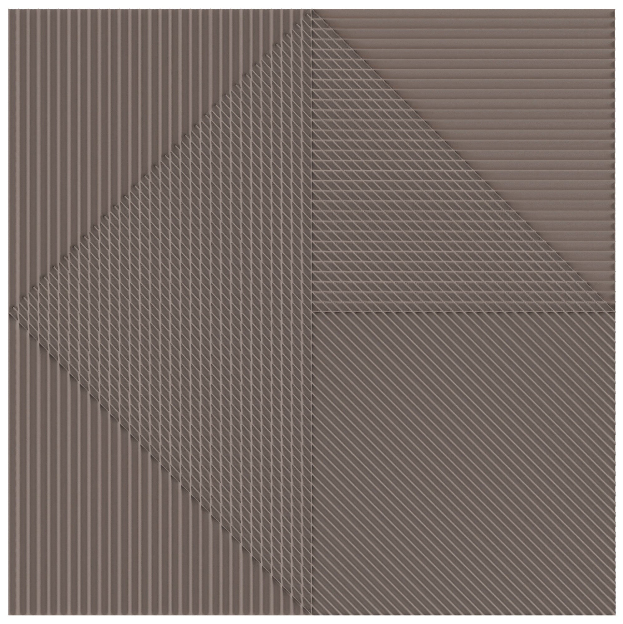 Faïence décorative Lins Brown 20x20 cm