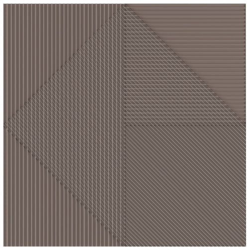 Faïence décorative Lins Brown 20x20 cm