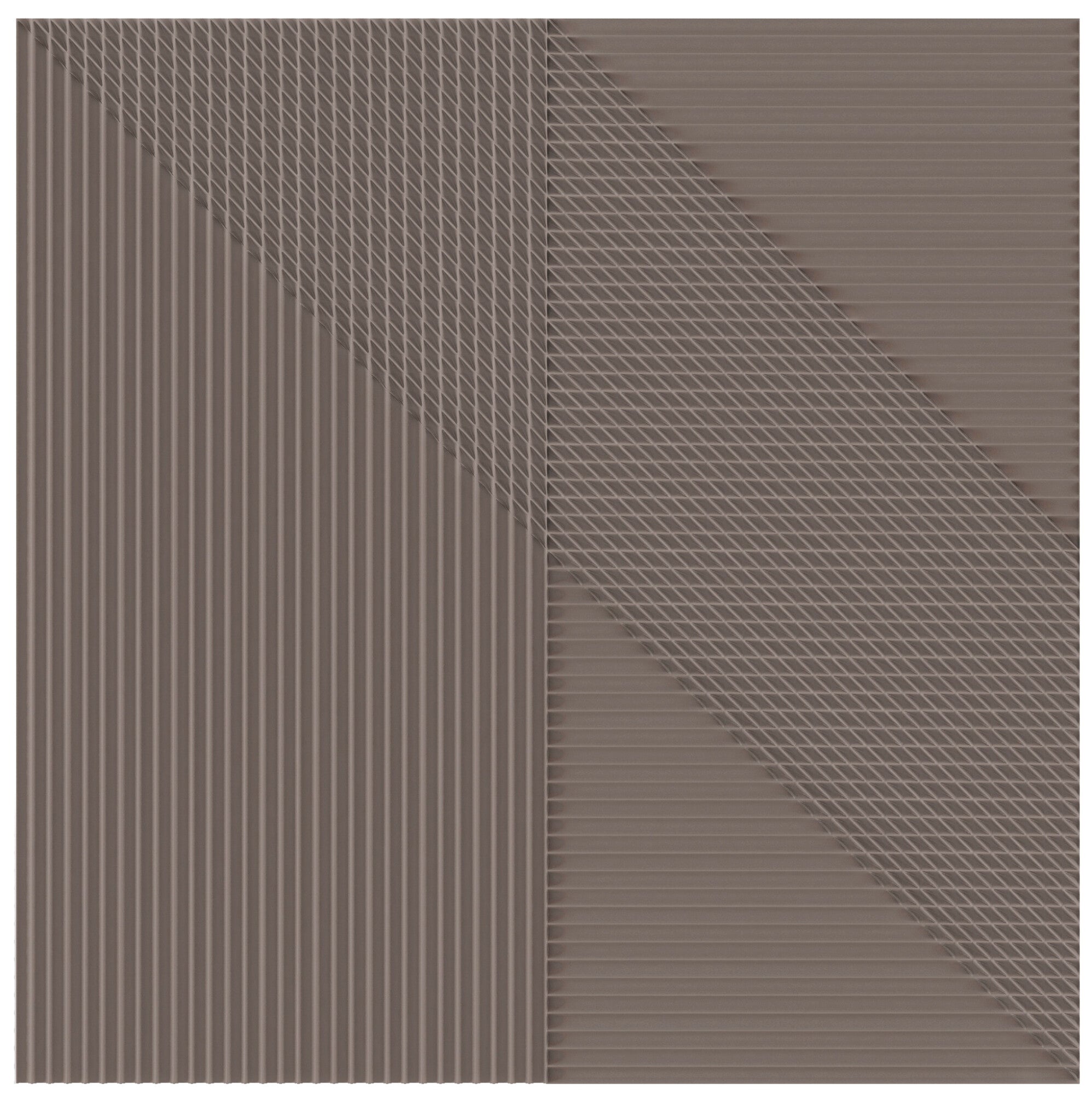 Faïence décorative Lins Brown 20x20 cm