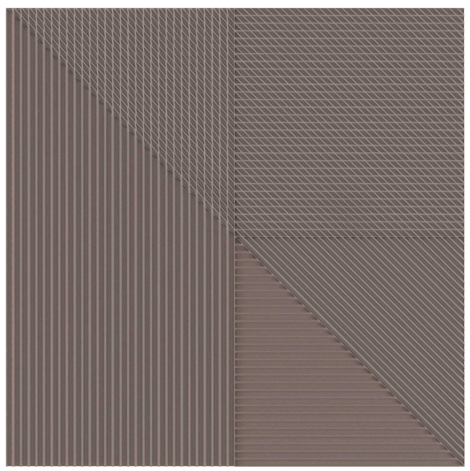 Faïence décorative Lins Brown 20x20 cm
