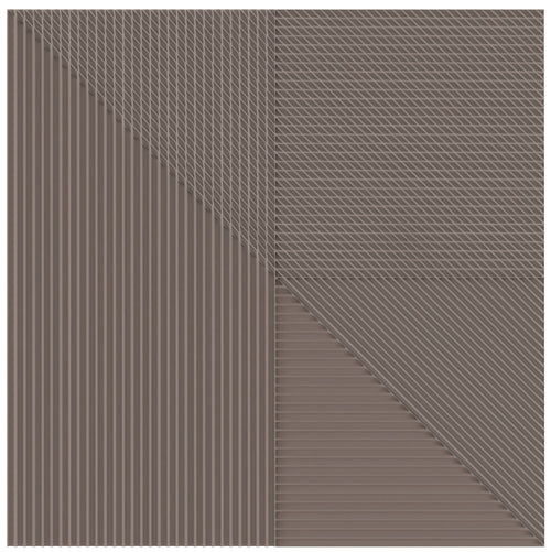 Faïence décorative Lins Brown 20x20 cm