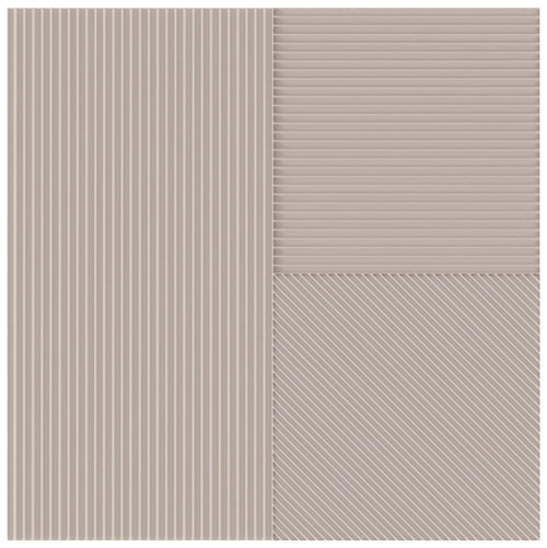 Faïence décorative Lins Taupe 20x20 cm
