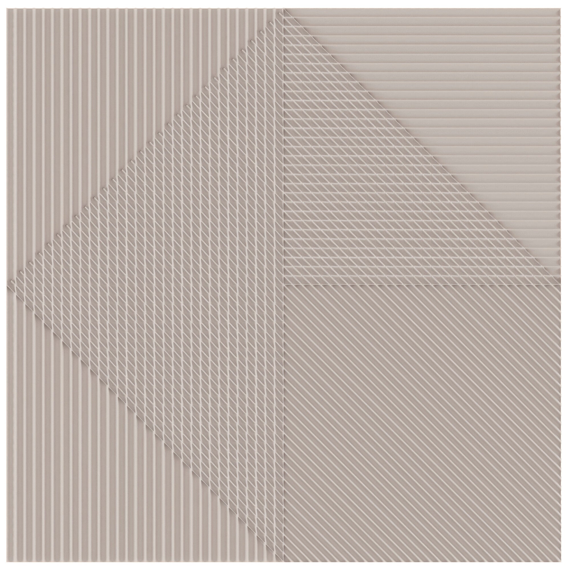 Faïence décorative Lins Taupe 20x20 cm