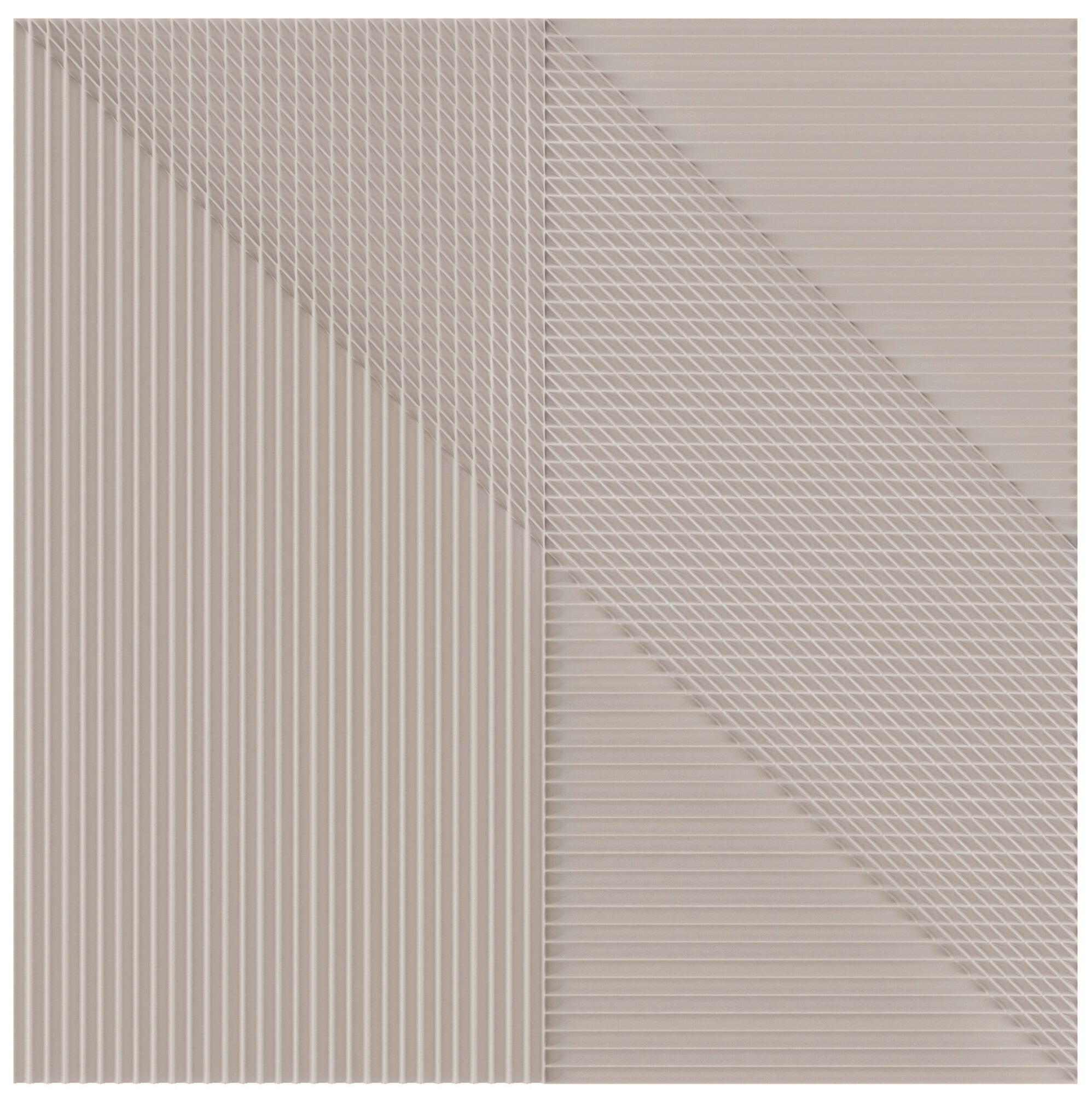 Faïence décorative Lins Taupe 20x20 cm