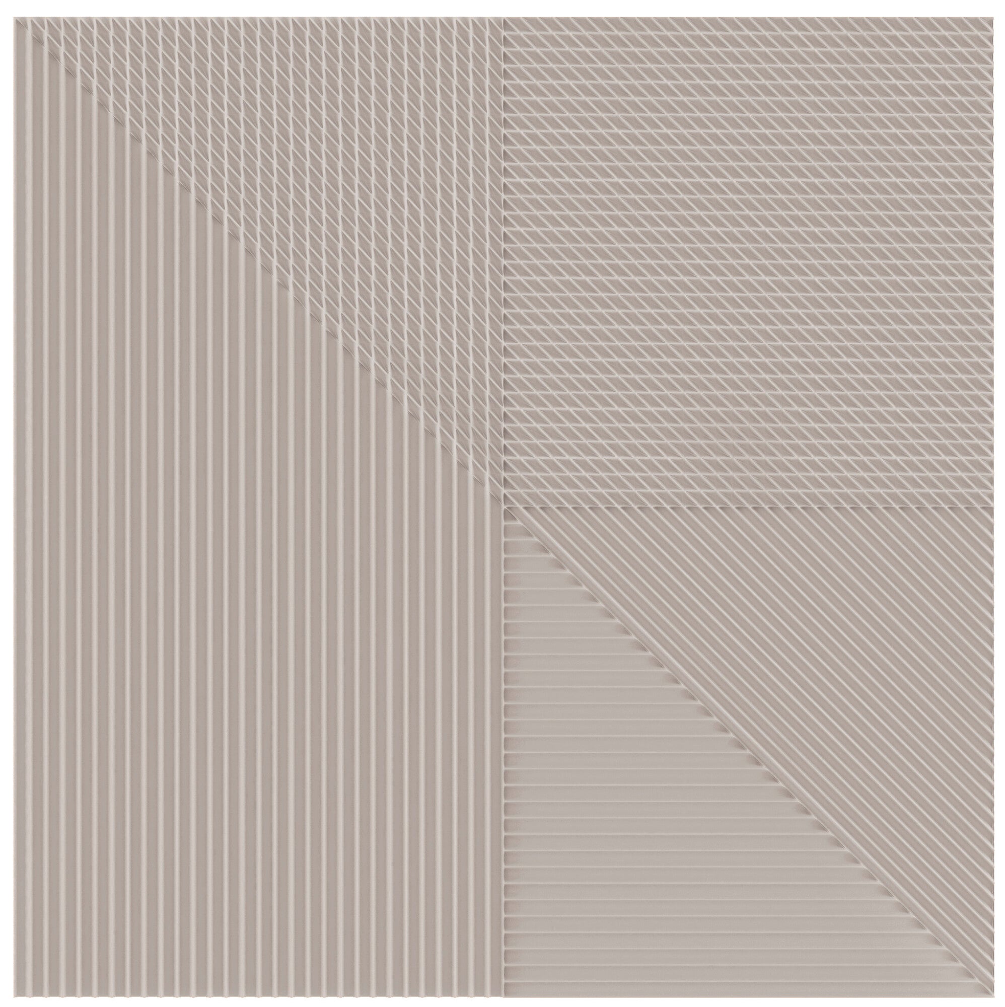 Faïence décorative Lins Taupe 20x20 cm