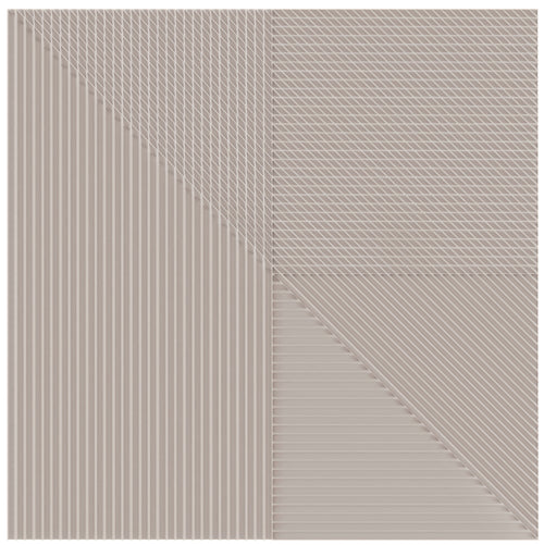 Faïence décorative Lins Taupe 20x20 cm