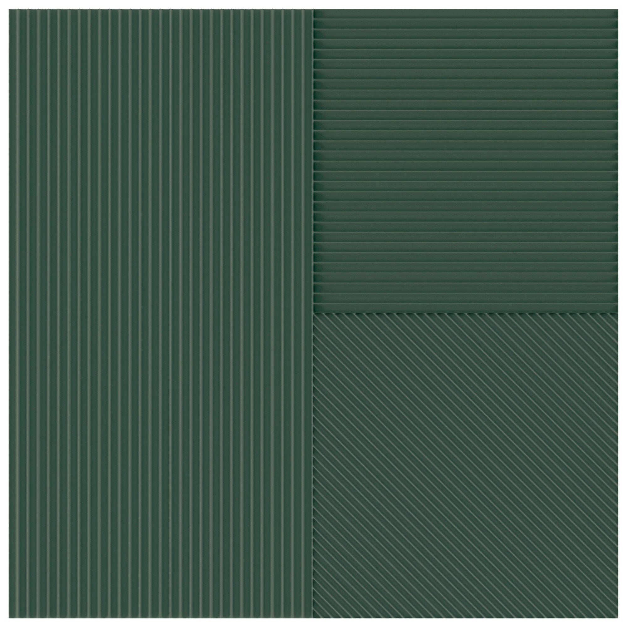 Faïence décorative Lins Teal 20x20 cm