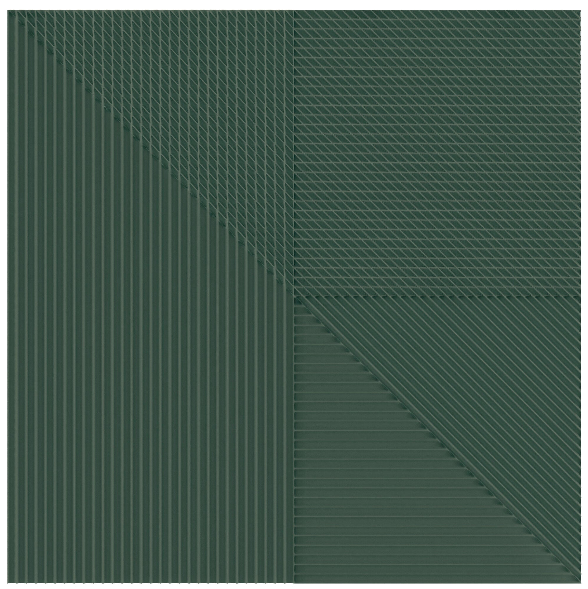 Faïence décorative Lins Teal 20x20 cm