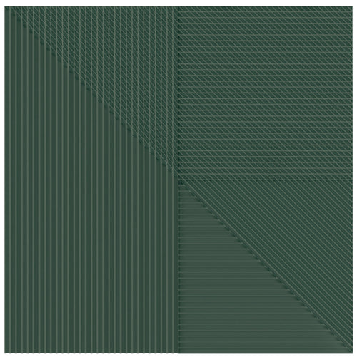 Faïence décorative Lins Teal 20x20 cm