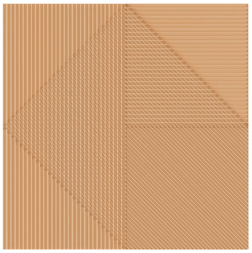 Faïence décorative Lins Sunset 20x20 cm