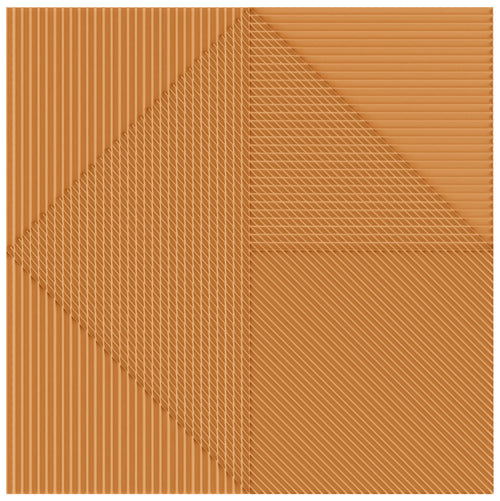 Faïence décorative Lins Pumpkin 20x20 cm