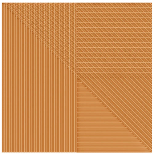 Faïence décorative Lins Pumpkin 20x20 cm