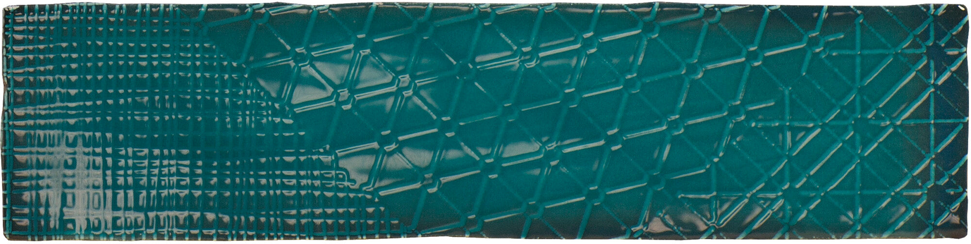 Faïence brillante Pasadena Green 7,5x30 cm