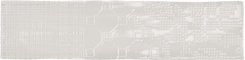 Faïence brillante Pasadena White 7,5x30 cm