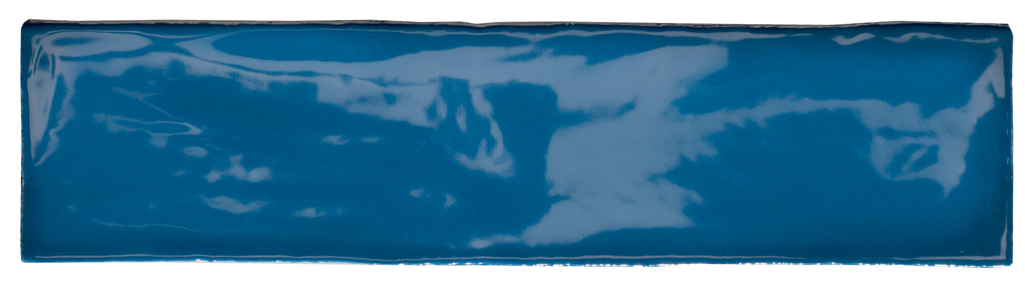 Faïence brillante California Blue 7,5x30 cm