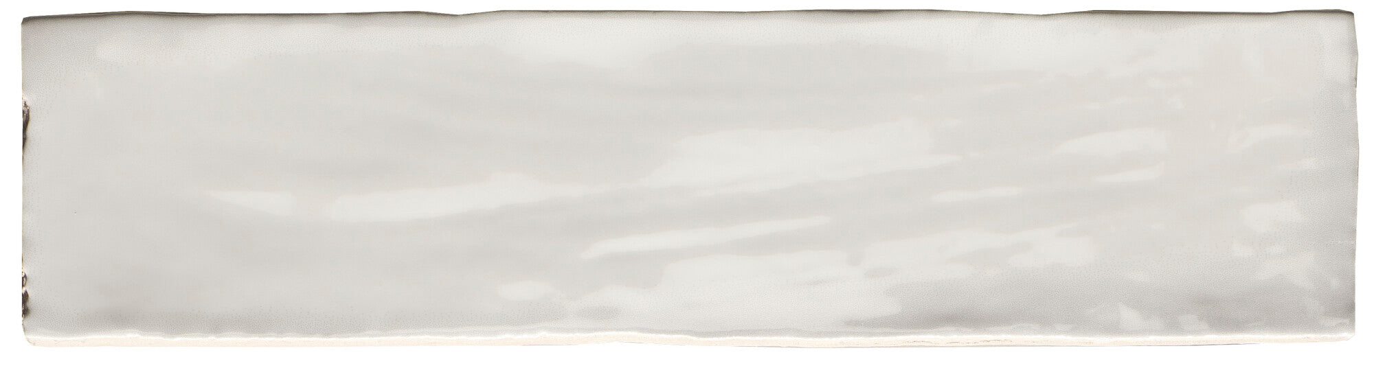 Faïence brillante California White 7,5x30 cm