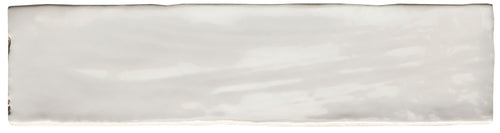 Faïence brillante California White 7,5x30 cm