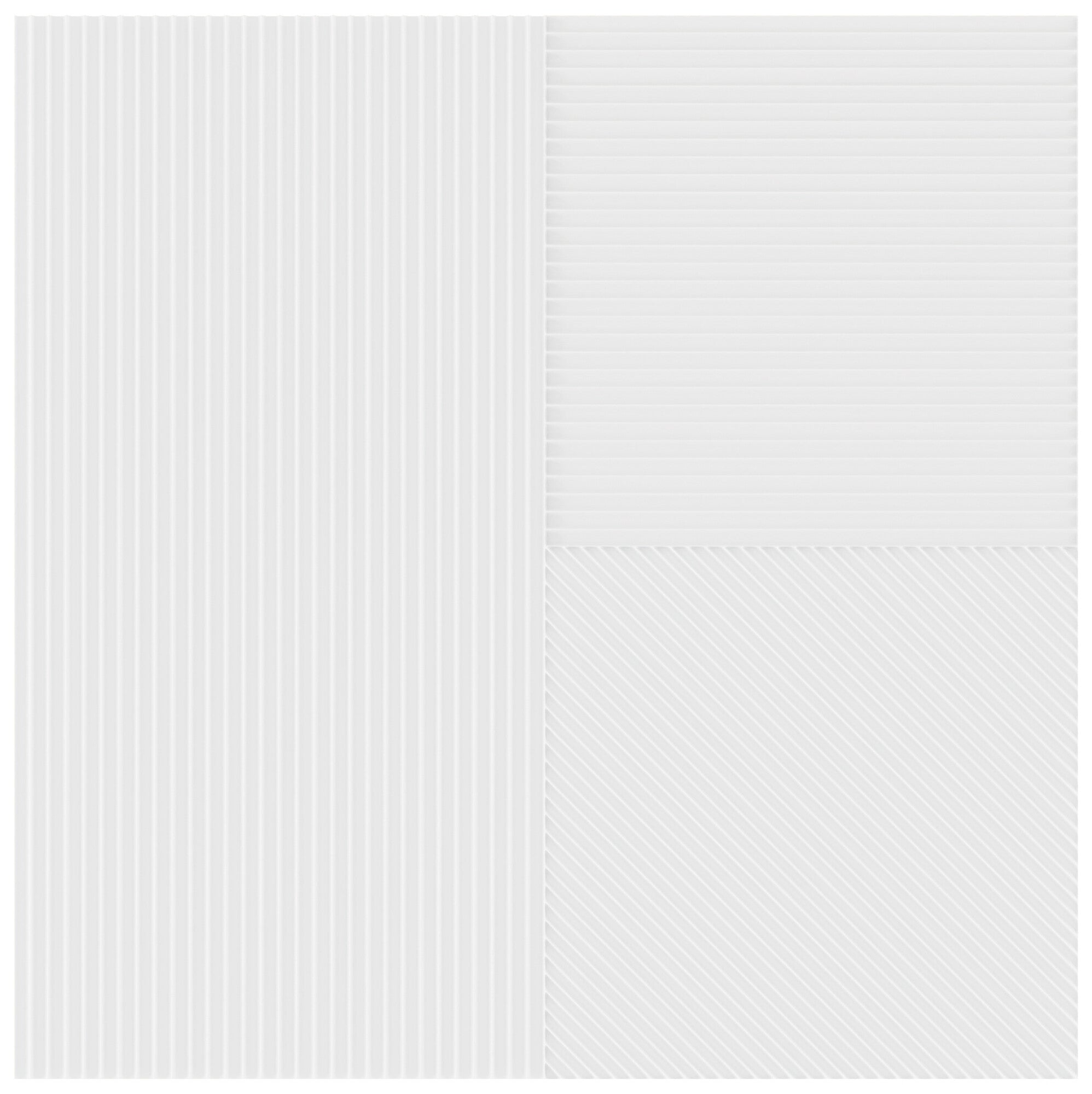 Faïence décorative Lins White 20x20 cm