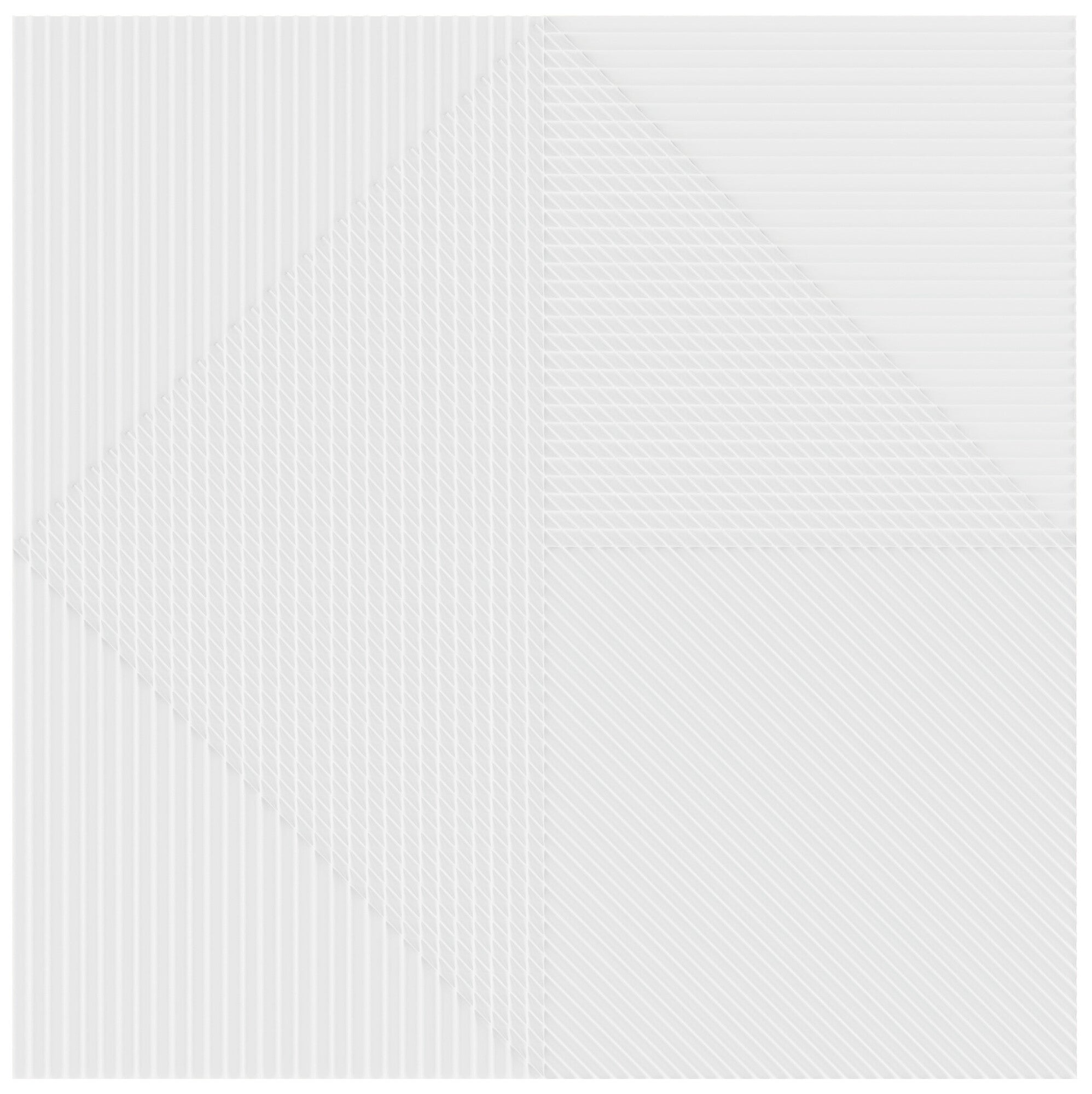 Faïence décorative Lins White 20x20 cm