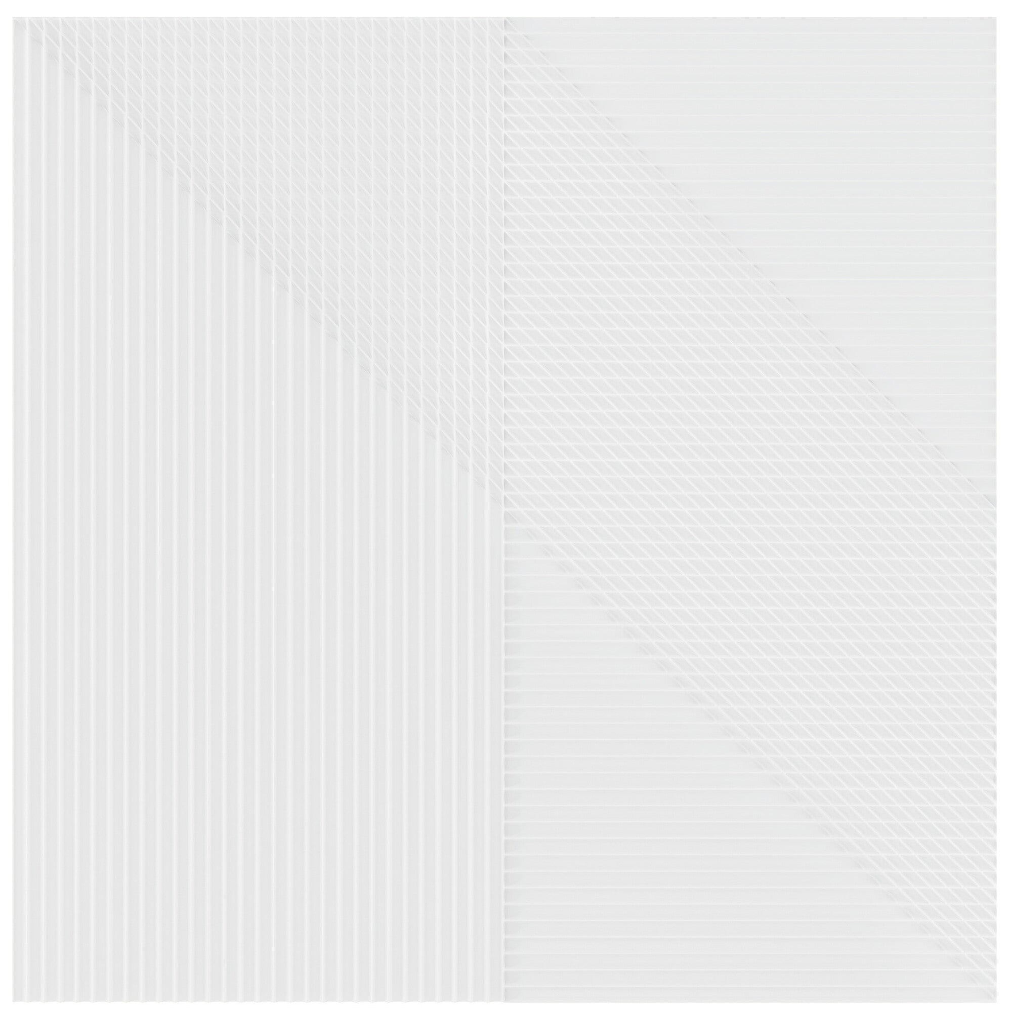 Faïence décorative Lins White 20x20 cm