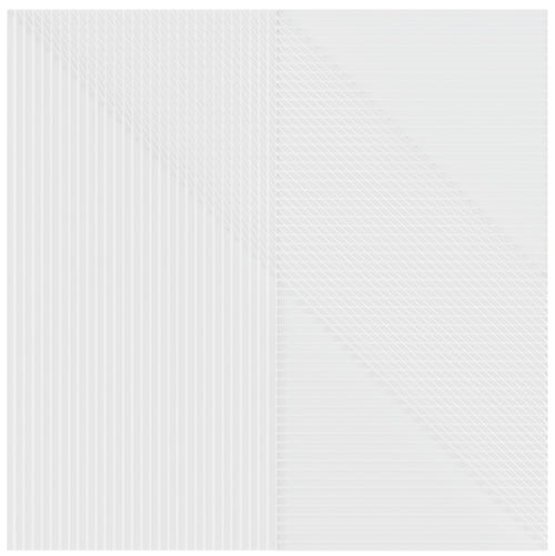 Faïence décorative Lins White 20x20 cm