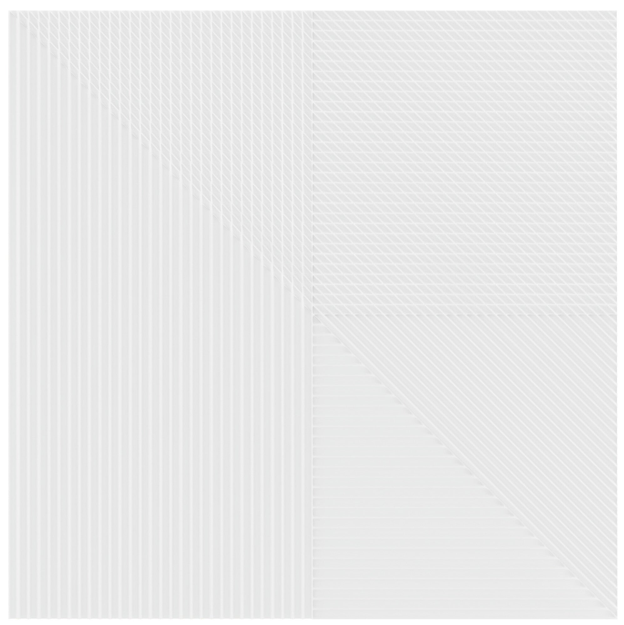 Faïence décorative Lins White 20x20 cm