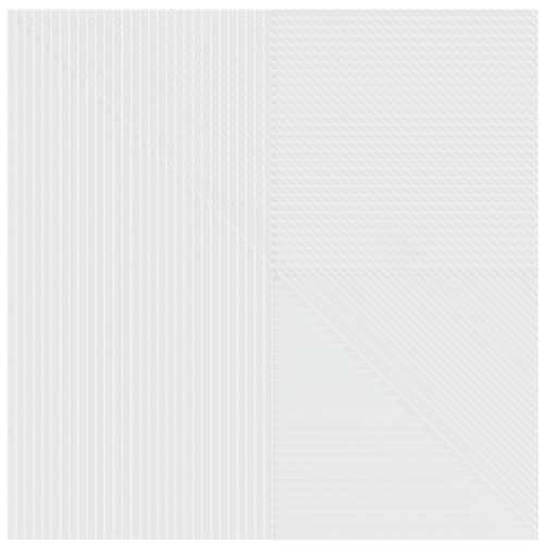 Faïence décorative Lins White 20x20 cm