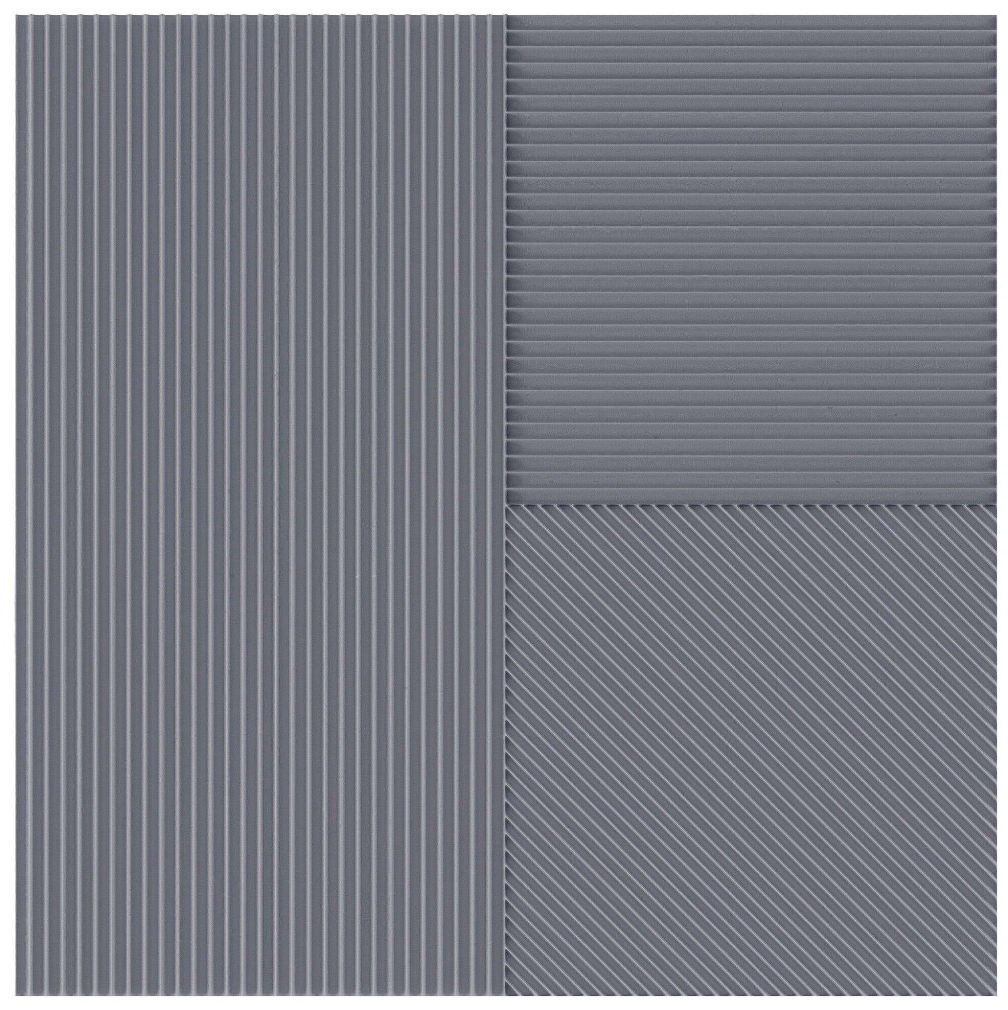 Faïence décorative Lins Grey 20x20 cm