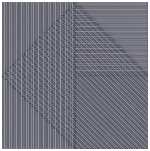 Faïence décorative Lins Grey 20x20 cm