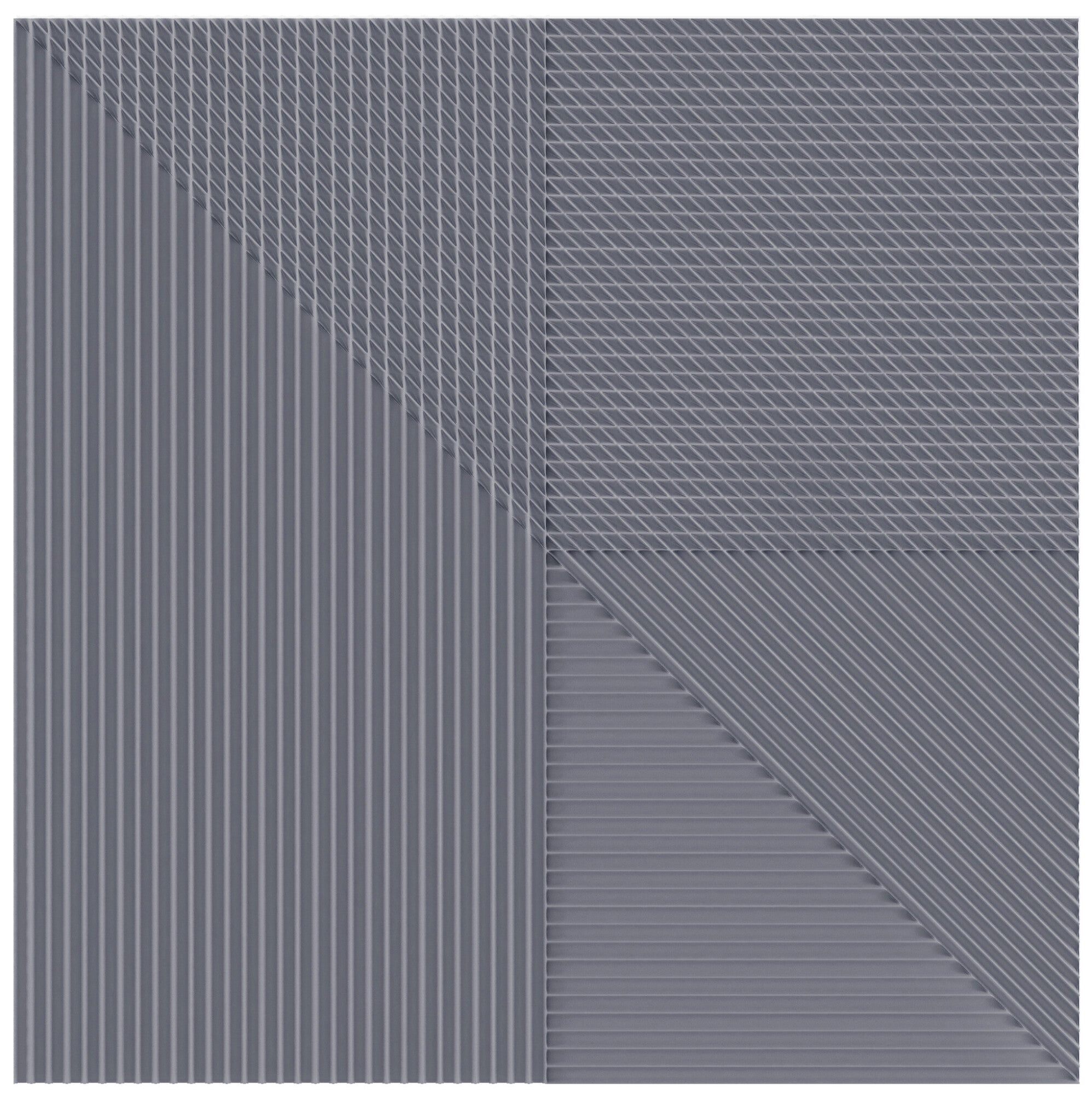 Faïence décorative Lins Grey 20x20 cm