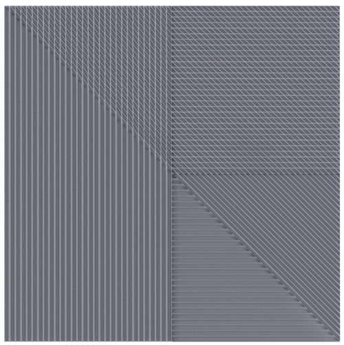 Faïence décorative Lins Grey 20x20 cm