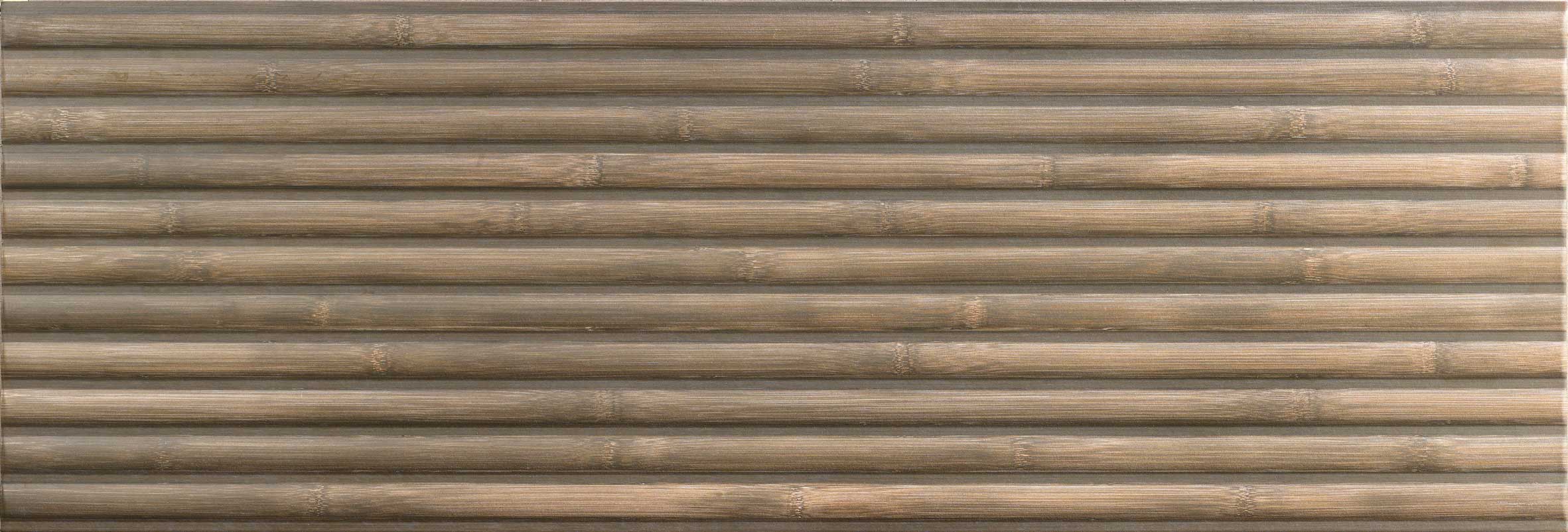 Carrelage mural effet bambou Bamboo Walnut 40x120 cm